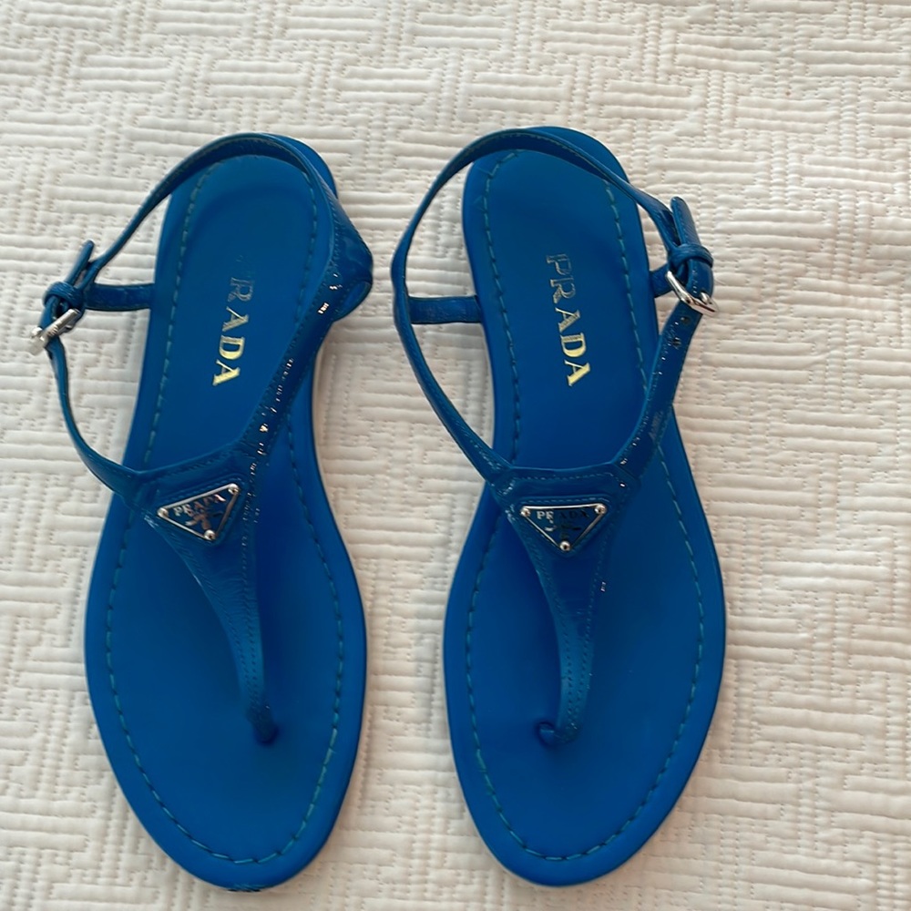Prada blue flats